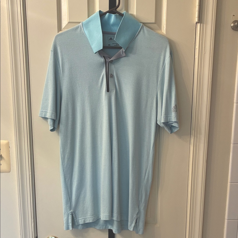 Adidas Men's Sky Blue Polo Shirt